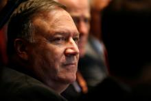 U.S. Secretary of State Mike Pompeo participates in a meeting with U.S. President Donald Trump and members of congress in the Cabinet Room about immigration at the White House in Washington, D.C., U.S., June 20, 2018. PHOTO BY REUTERS/Leah Millis