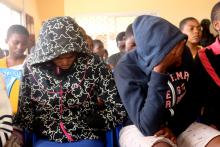 School children who were kidnapped by armed men are pictured after they were released, at a governor's office in Bamenda, Cameroon, November 7, 2018. PHOTO BY REUTERS/Josiane Kouagheu