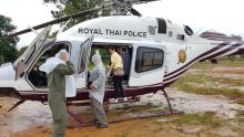 Rescue personnel prepare the transport for the evacuation of the boys and their soccer coach trapped in a flooded cave, in the northern province of Chiang Rai, Thailand, July 10, 2018 in this photo obtained from social media. PHOTO BY REUTERS/FACEBOOK/POLICE THAILAND NEWS