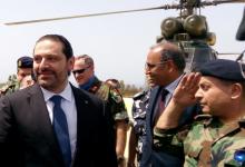 Lebanese Prime Minister Saad al-Hariri arrives at the United Nations Interim Force in Lebanon (UNIFIL) headquarters in Naqoura, near the Lebanese-Israeli border, southern Lebanon, April 21, 2017. PHOTO BY REUTERS/Ali Hashisho