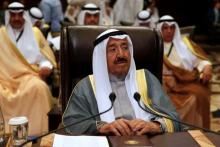 Emir of Kuwait Sabah Al-Ahmad Al-Jaber Al-Sabah attends the 28th Ordinary Summit of the Arab League at the Dead Sea, Jordan, March 29, 2017. PHOTO BY REUTERS/Mohammad Hamed