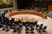 United Nations Security Council members vote on a resolution about Yemen's security at UN Headquarters in the Manhattan borough of New York City, New York, U.S., December 21, 2018. PHOTO BY REUTERS/Carlo Allegri