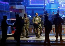 Afghan security forces arrive at the site of a suicide bomb attack in Kabul, Afghanistan, November 20, 2018. PHOTO BY REUTERS/Omar Sobhani