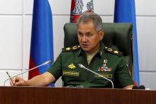 Russian Defence Minister Sergei Shoigu chairs a meeting on Syria at the Defence Ministry in Moscow, Russia, in this picture released on July 28, 2016. PHOTO BY REUTERSVadim Savitsky