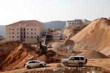 A construction site is seen in the Israeli settlement of Beitar Ilit, in the occupied West Bank, December 22, 2016. PHOTO BY REUTERS/Baz Ratner