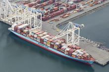 The ship Anna Maersk is docked at Roberts Bank port carrying 69 containers of mostly paper and plastic waste returned by the Philippines in Vancouver, British Columbia, Canada, June 29, 2019. PHOTO BY REUTERS/Jason Redmond