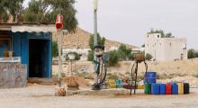 A shop with fuel smuggling stirs is seen along a roadside in Remada town south Tunisia, October 12, 2018. PHOTO BY REUTERS/Zoubeir Souissi
