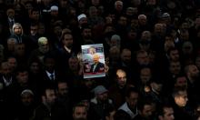People attend a symbolic funeral prayer for Saudi journalist Jamal Khashoggi at the courtyard of Fatih mosque in Istanbul, Turkey, November 16, 2018. PHOTO BY REUTERS/Huseyin Aldemir