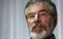 Sinn Fein President Gerry Adams speaks to the media in Belfast following the end of talks to resolve divisive issues that have hampered the Northern Ireland peace process which have broken up without agreement