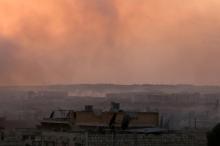 Smoke rises after airstrikes on Aleppo's Castello road, Syria, June 2, 2016. PHOTO BY REUTERS/Abdalrhman Ismail