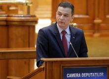 Romanian Prime Minister Sorin Grindeanu speaks during a no-confidence motion in Bucharest, Romania, June 21, 2017. PHOTO BY REUTERS/Inquam Photos/George Calin