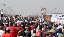 Supporters of Congolese opposition leader Etienne Tshisekedi gather to receive him upon his arrival at the airport in the Democratic Republic of Congo's capital Kinshasa, July 27, 2016, after nearly two-year stay overseas for medical treatment. PHOTO BY REUTERS/Kenny Katombe
