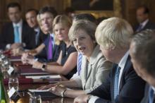 Theresa May holds a cabinet meeting at the Prime Minister's country retreat Chequers in Buckinghamshire to discuss department-by-department Brexit action plans, Britain, August 31, 2016. PHOTO BY REUTERS/Stefan Rousseau