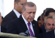 Turkish President Tayyip Erdogan looks on after arriving at Esenboga Airport, in Ankara, Turkey, June 8, 2015. PHOTO BY REUTERS/Umit Bektas