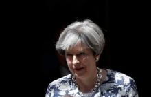 Prime Minister, Theresa May, leaves 10 Downing Street, in central London, Britain, June 26, 2017. PHOTO BY REUTERS/Stefan Wermuth