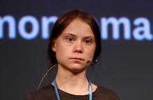 Climate change activist Greta Thunberg attends a news conference, before a climate change protest march, as COP25 climate summit is held in Madrid, Spain, December 6, 2019. PHOTO BY REUTERS/Sergio Perez