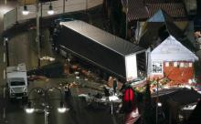 A general view shows the site where a truck ploughed through a crowd at a Christmas market on Breitscheidplatz square near the fashionable Kurfuerstendamm avenue in the west of Berlin, Germany, December 20, 2016. PHOTO BY REUTERS/Pawel Kopczynski