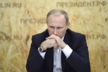 Russian President Vladimir Putin chairs a meeting on agriculture in Rostov region, Russia, September 24, 2015. PHOTO BY REUTERS/Alexei Nikolsky