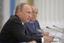 Russian President Vladimir Putin speaks during a meeting of the Lomonosov Moscow State University Supervisory Board at the Kremlin in Moscow, Russia, May 28, 2015. PHOTO BY REUTERS/Alexei Druzhinin