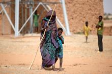 A woman walks in the street of Tin Hama, Mali, during the regional anti-insurgent Operation Barkhane, October 19, 2017. PHOTO BY REUTERS/Benoit Tessier