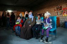 Displaced women and children from the minority Yazidi sect, who were kidnapped by Islamic State militants of Tal Afar but managed to escape, are seen at a house in Duhok province, northern Iraq, November 24, 2016. PHOTO BY REUTERS/Ari Jalal