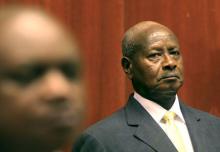 Uganda's President Yoweri Museveni prepares to deliver his state of the nation address in the capital Kampala, June 4, 2015. PHOTO BY REUTERS/James Akena