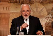 Iranian Foreign Minister Mohammad Javad Zarif speaks during a news conference in Istanbul, Turkey, October 30, 2018. PHOTO BY REUTERS/Murad Sezer