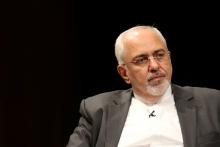 Iran's Foreign Minister Mohammad Javad Zarif listens to anchor Charlie Rose, at an event held in conjunction with the 72nd United Nations General Assembly in Manhattan, New York, U.S., September 27, 2017. PHOTO BY REUTERS/Bria Webb