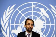 Jordan's Prince Zeid Ra'ad Zeid al-Hussein, U.N. High Commissioner for Human Rights pauses during a news conference at the United Nations European headquarters in Geneva, October 16, 2014. PHOTO BY REUTERS/Denis Balibouse