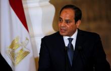 Egypt's President Abdel Fattah al-Sisi speaks during a news conference at the El-Thadiya presidential palace in Cairo, Egypt, March 2, 2017. PHOTO BY REUTERS/Amr Abdallah Dalsh