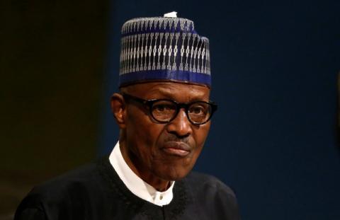 Nigerian President Muhammadu Buhari addresses the 72nd United Nations General Assembly at U.N. headquarters in New York, U.S., September 19, 2017. PHOTO BY REUTERS/Shannon Stapleton