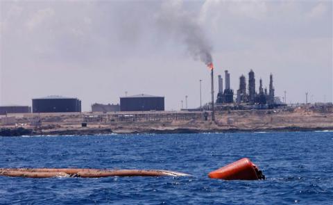 A view of the Zawiya Oile Refinery