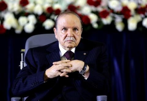President Abdelaziz Bouteflika looks on during a swearing-in ceremony in Algiers April 28, 2014. PHOTO BY REUTERS/Louafi Larbi