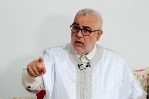 Moroccan Prime Minister Abdelilah Benkirane speaks during an interview with Reuters in his house in Rabat, Morocco, October 3, 2016. PHOTO BY REUTERS/Stringer