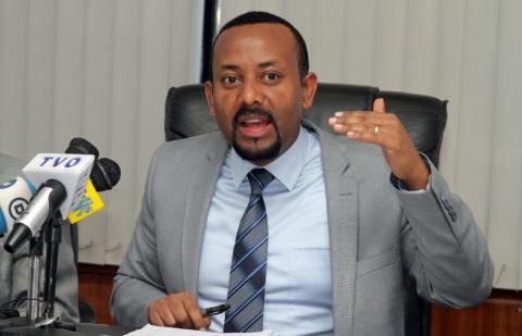 Abiye Ahmed addresses a news conference in Addis Ababa, Ethiopia, December 4, 2015. PHOTO BY REUTERS/Stringer