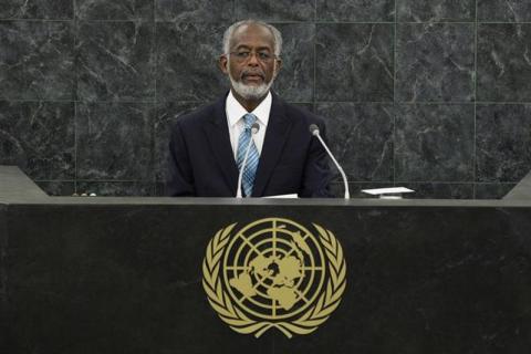 Sudanese Foreign Minister Ali Ahmed Karti addresses the 68th United Nations General Assembly at U.N. headquarters in New York