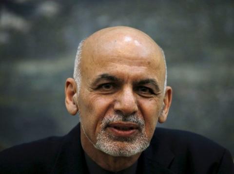 Afghanistan's President Ashraf Ghani speaks during a news conference in Kabul, Afghanistan, December 7, 2015. PHOTO BY REUTERS/Mohammad Ismail