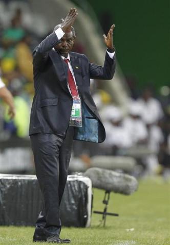 Ethiopia's head coach Sewnet Bishaw reacts during their African Nations Cup (AFCON 2013) Group C soccer match against Burkina Faso in Nelspruit