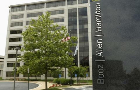 The Booz Allen Hamilton Holding Corp office building is seen in McLean, Virginia, U.S., June 11, 2013. PHOTO BY REUTERS/Kevin Lamarque