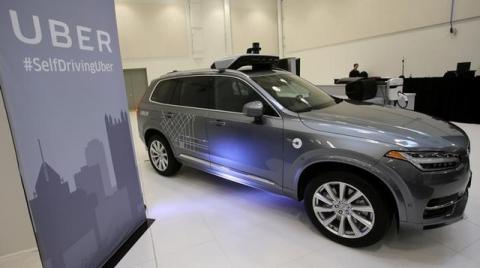 Uber's Volvo XC90 self driving car is shown during a demonstration of self-driving automotive technology in Pittsburgh, Pennsylvania, U.S., September 13, 2016. PHOTO BY REUTERS/Aaron Josefczyk