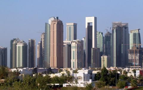 A view shows buildings in Doha, Qatar, June 9, 2017. PHOTO BY REUTERS/Naseem Zeitoon
