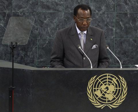 Chad's President Idriss Deby addresses the 68th United Nations General Assembly at U.N. headquarters in New York