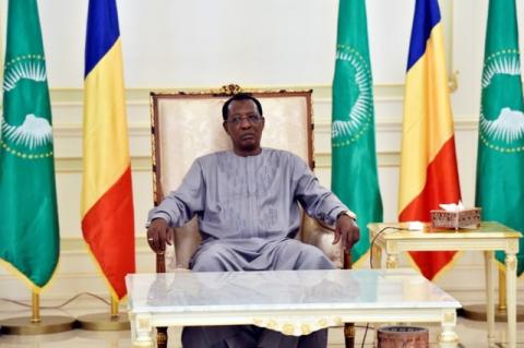 Chad's President Idriss Deby Itno sits in an armchair at the presidential palace prior to his meeting with French Prime Minister in N'Djamena, Chad, December 29, 2016. PHOTO BY REUTERS/Alain Jocard