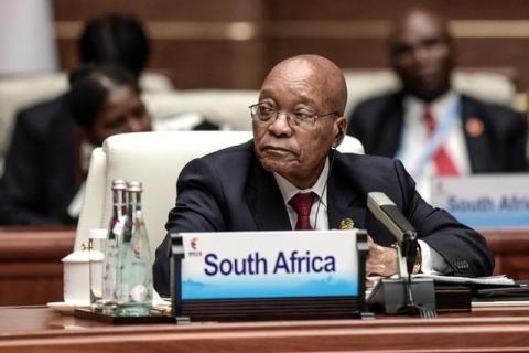 South Africa's President Jacob Zuma attends the plenary session during the BRICS Business Forum at the BRICS Summit in Xiamen, Fujian province on September 4, 2017. PHOTO BY REUTERS/Fred Dufour