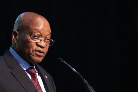 President of South Africa, Jacob Zuma speaks during the Energy Indaba conference in Midrand, South Africa, December 7, 2017. PHOTO BY REUTERS/Siphiwe Sibeko