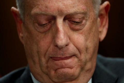 U.S. Defense Secretary James Mattis testifies about authorizations for the use of military force before the Senate Foreign Relations Committee on Capitol Hill in Washington, U.S., October 30, 2017. PHOTO BY REUTERS/Jonathan Ernst