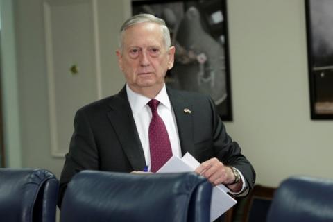 U.S. Defense Secretary James Mattis arrives as his meeting with Ajit Doval, National Security Advisor of India, at the Pentagon in Washington, U.S., March 24, 2017. PHOTO BY REUTERS/Yuri Gripas