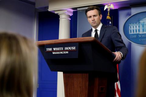 White House Press Secretary Josh Earnest speaks during a daily press briefing at the White House in Washington, U.S., November 22, 2016. PHOTO BY REUTERS/Yuri Gripas