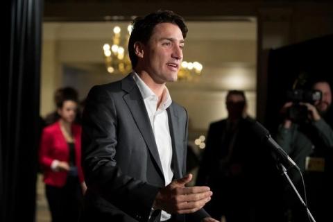 Canada's Prime Minister Justin Trudeau in Calgary, Alberta, Canada on January 24, 2017. PHOTO BY REUTERS/Chris Bolin