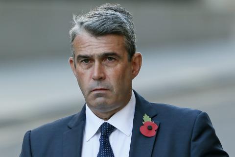 Mark Hanna, the former head of security at News International arrives at the Old Bailey courthouse in London